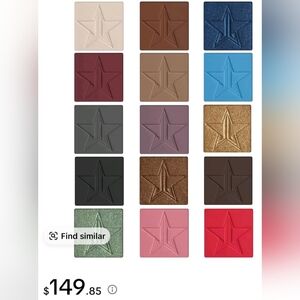 Jeffree Star Cosmetics Eyeshadow Singles Full Artistry Set (Free Lippie)